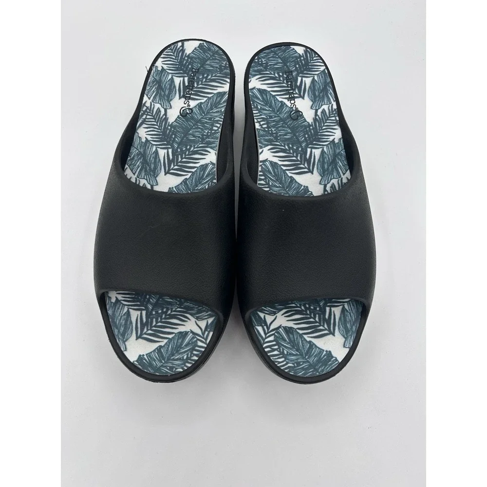 NEW Baretraps Size 7 M Parvati Wedge Sandals Slip On Platform Women's Black